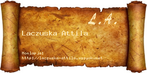 Laczuska Attila névjegykártya